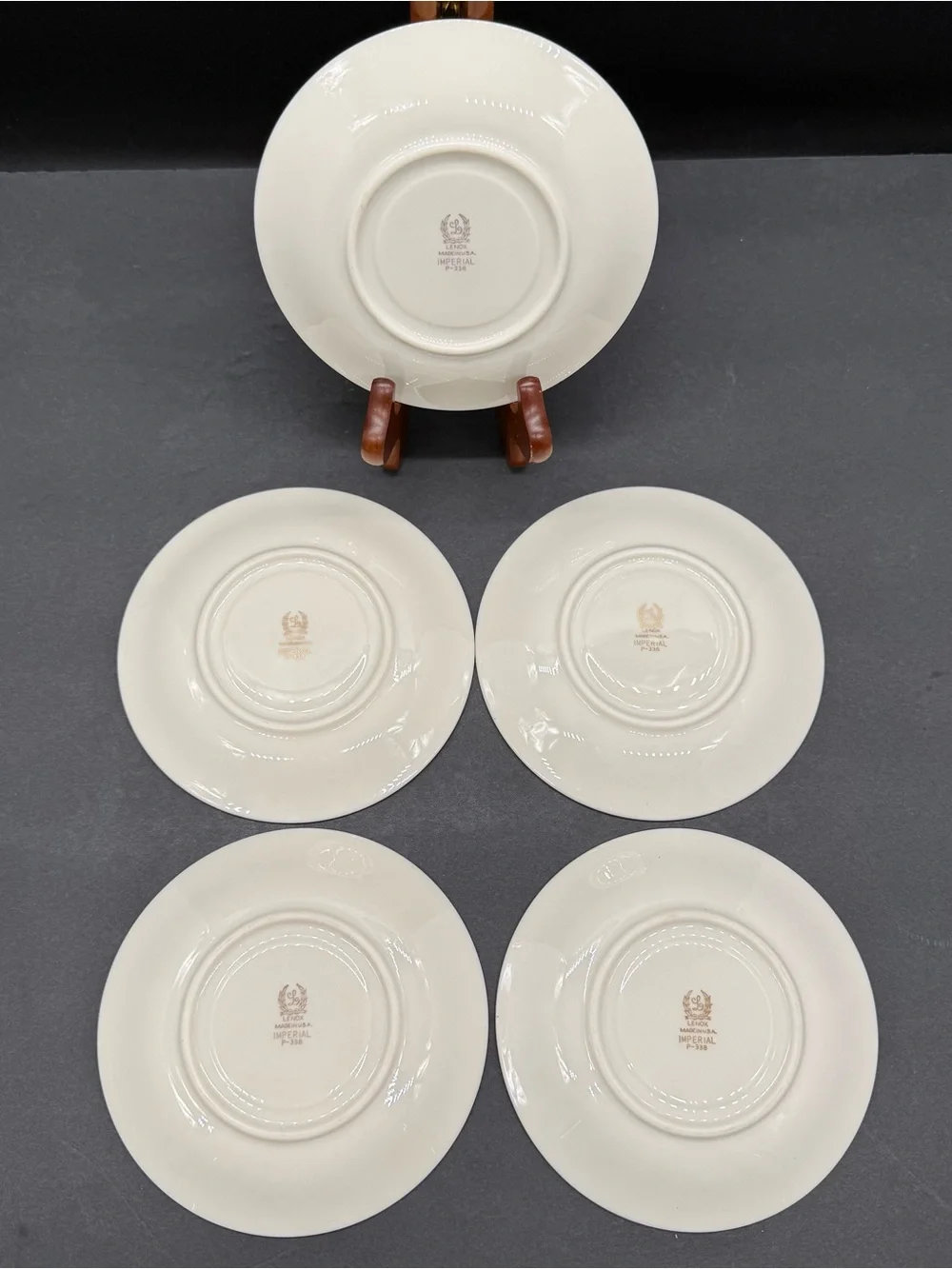 Lenox Imperial China Ivory Gold USA Saucer 5 3/4